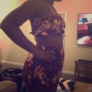 Two piece set  floral size medium